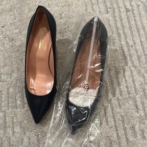 Black classic heels from brooks brothers